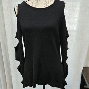 Fabulous, Soft Stylish Black Cutout Sweater